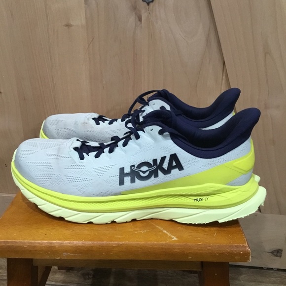 Mens HOKA One One Mach Profly Mesh Running Walking Shoe Size 13D - Picture 3 of 10
